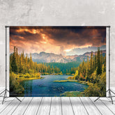 Aperturee - Fire Cloud Shunlin Mountains Photography Backdrop